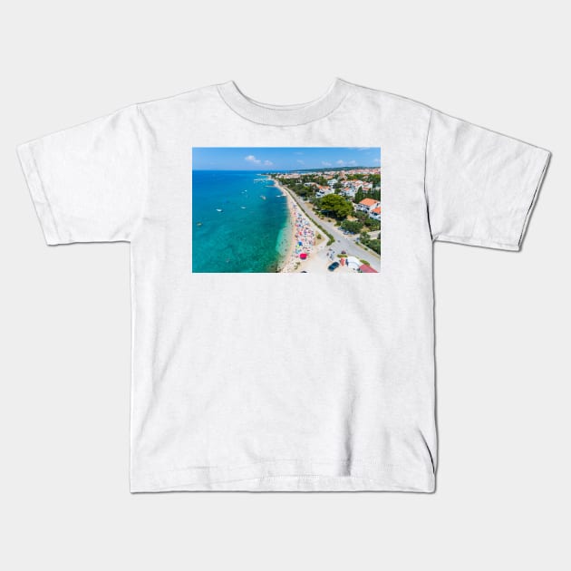 Novalja, island Pag Kids T-Shirt by ivancoric